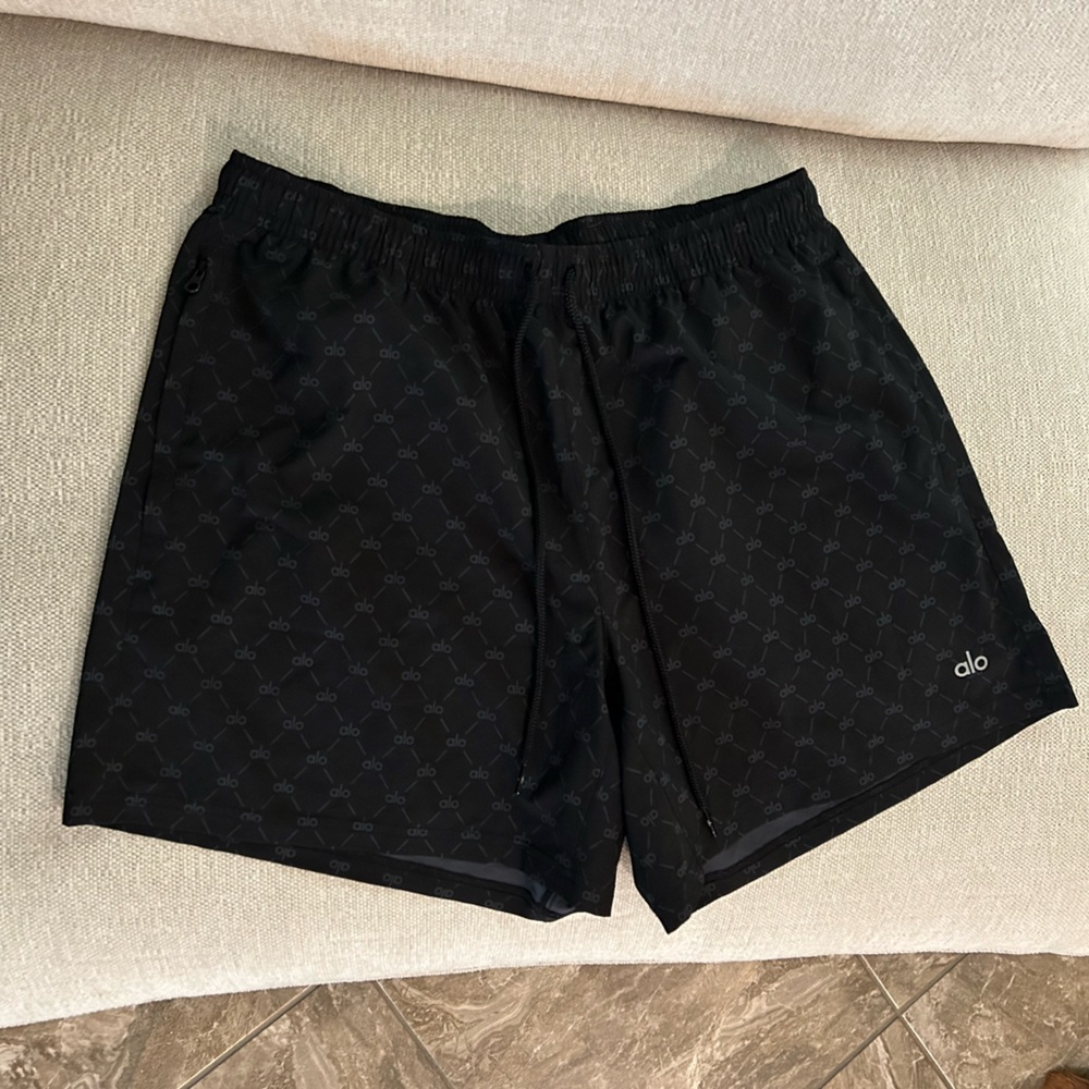 ALO Yoga Black Athletic Shorts